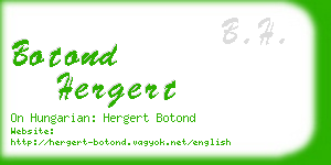 botond hergert business card